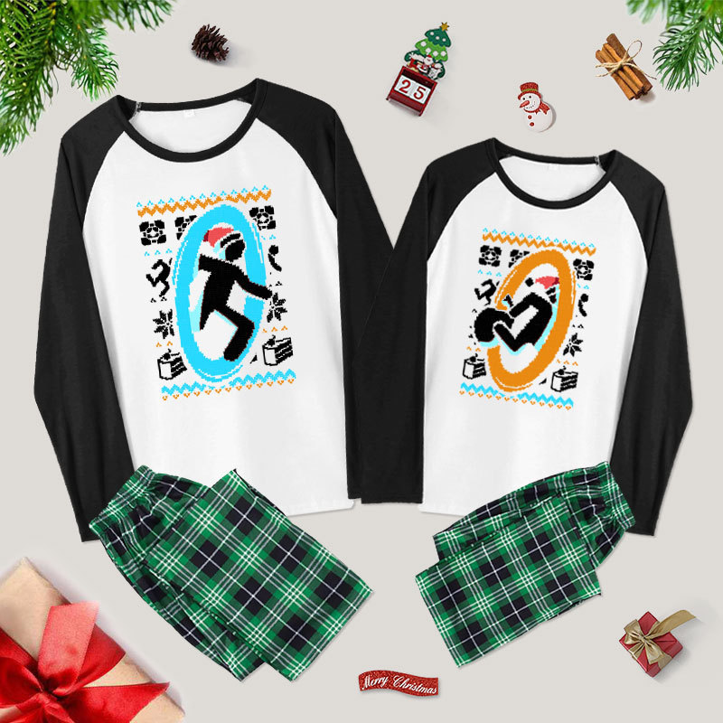 Santa Portal Couple Pajama Sets