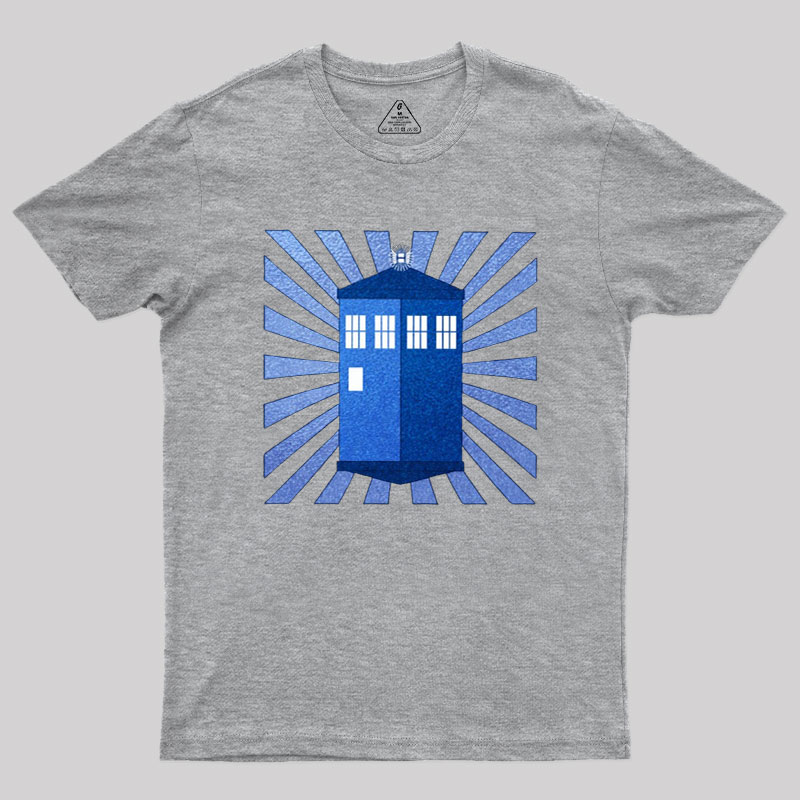 TARDIS Stained Glass Geek T-Shirt