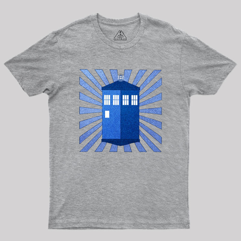 TARDIS Stained Glass Geek T-Shirt