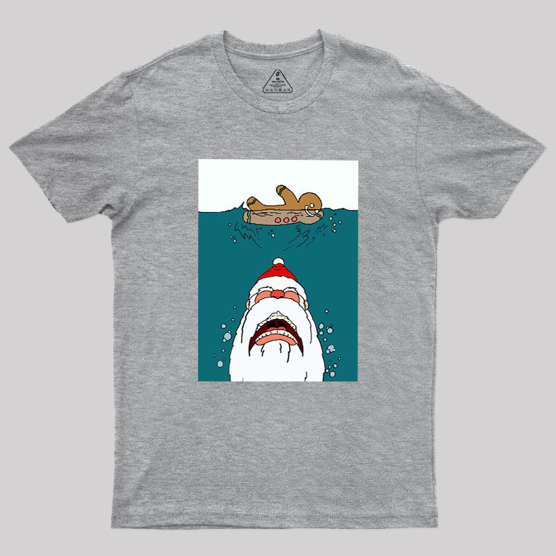 Santa Shark Geek T-Shirt
