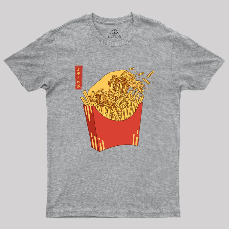 Fries Tsunami Geek T-Shirt