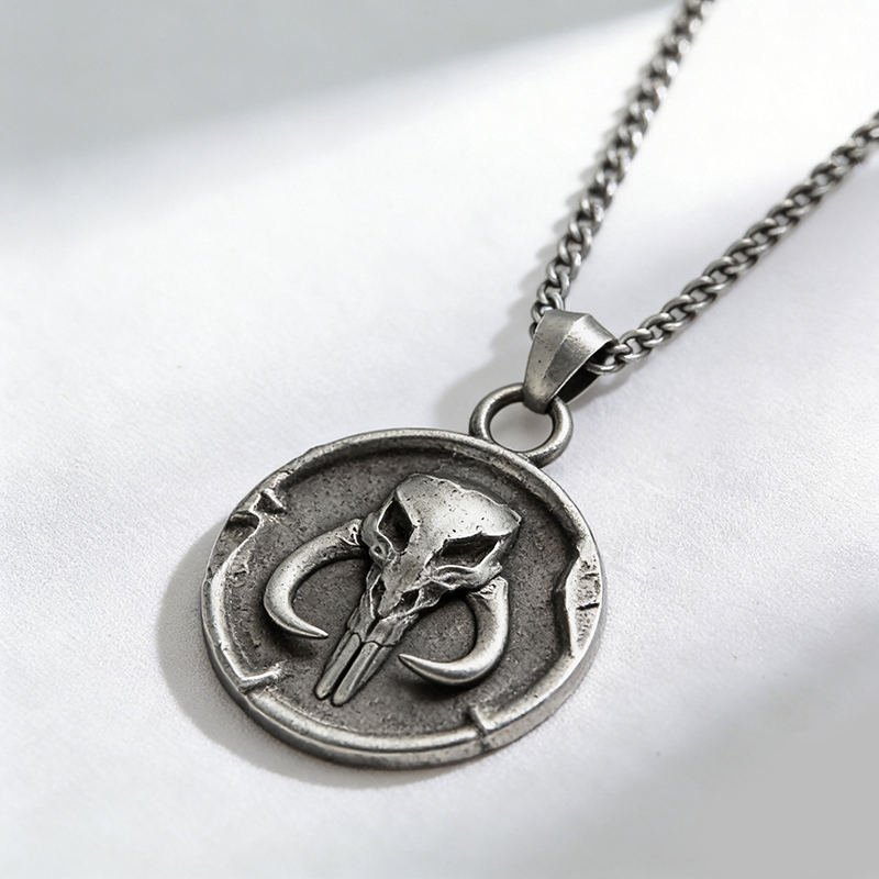 Mythic Skull Geek Sculptural Necklace