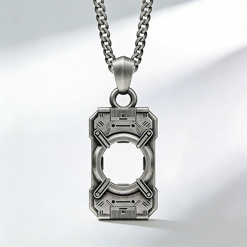 Spartan Core Geek Sculptural Necklace