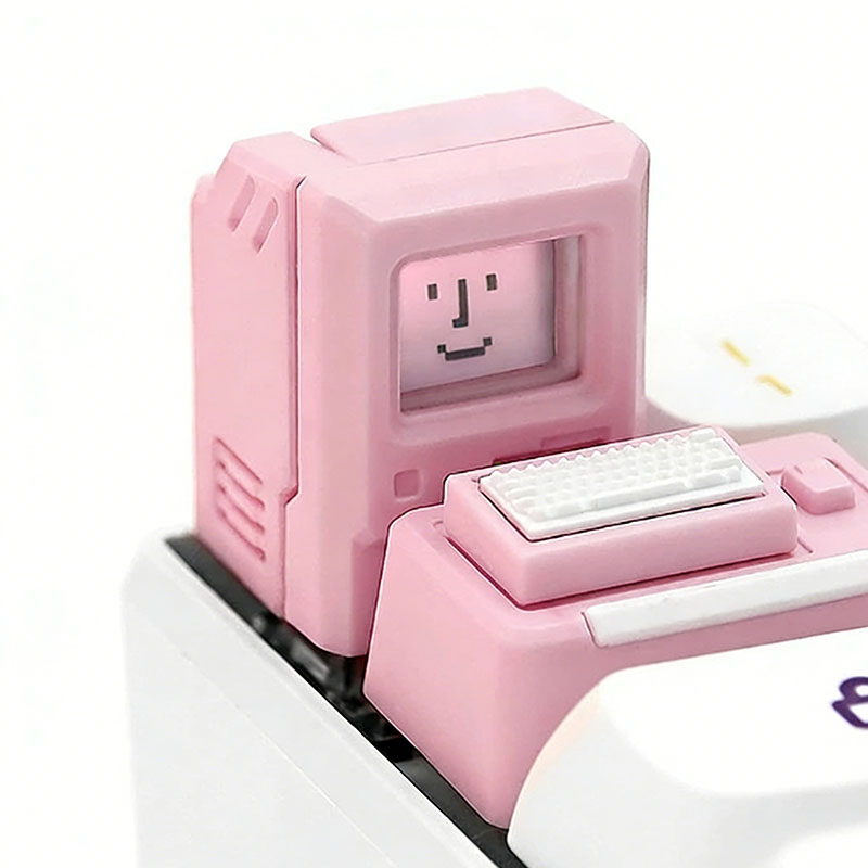Retro 3D Geek Computer Keycaps