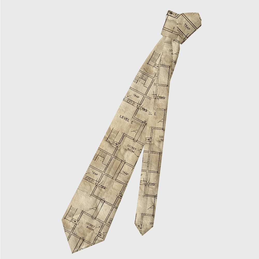The Dungeon Game Geek Necktie