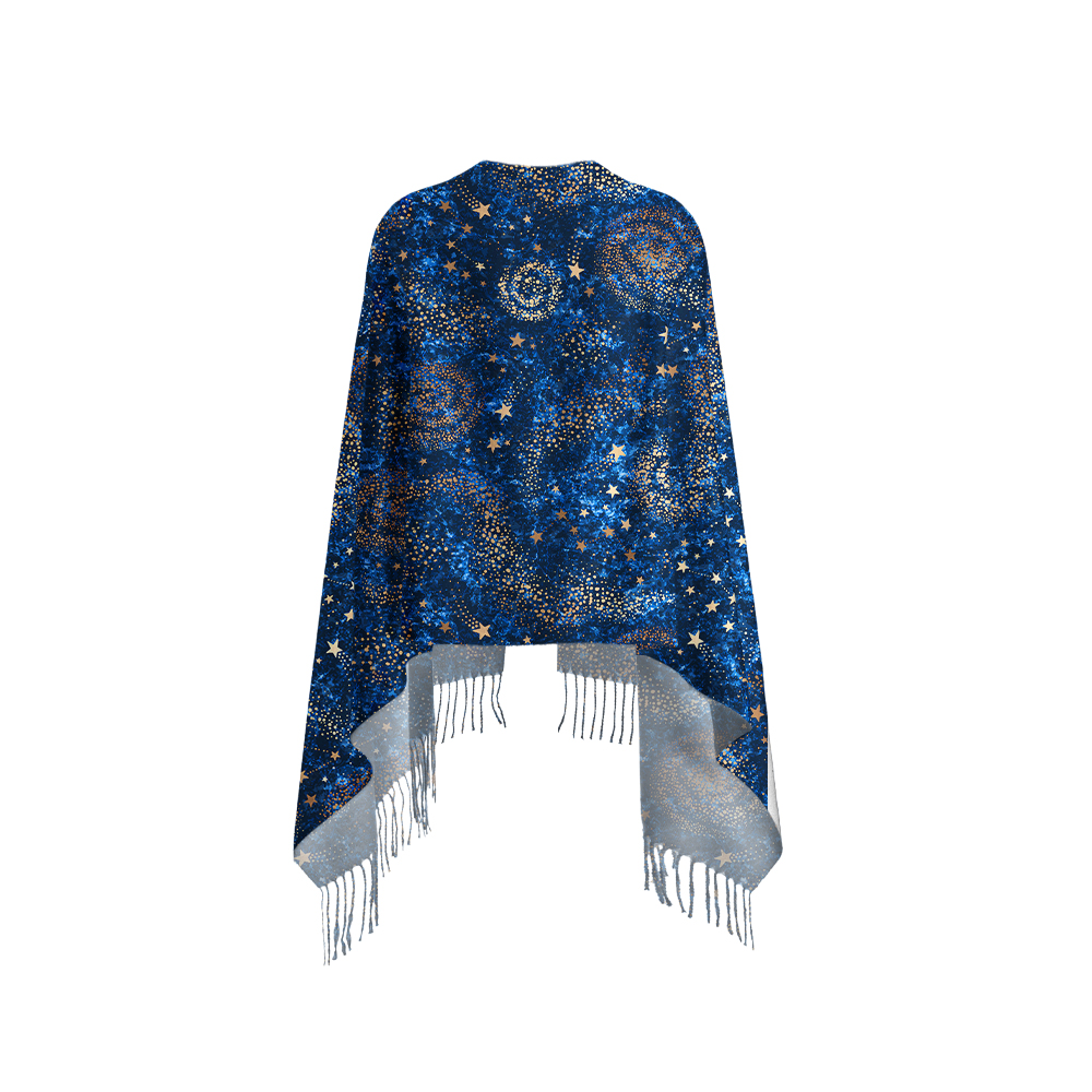 The Starry Night Geek Soft Fringed Scarf