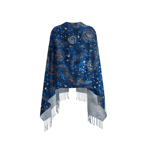 The Starry Night Geek Soft Fringed Scarf