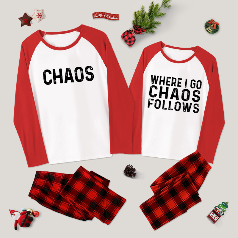 Holiday Chaos Plaid Collection Couple Pajama Sets