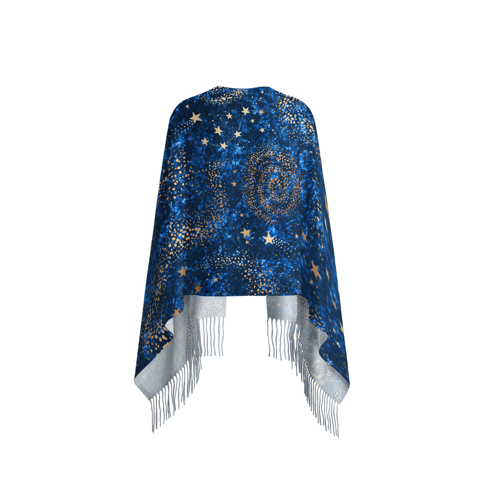 The Starry Night Geek Soft Fringed Scarf