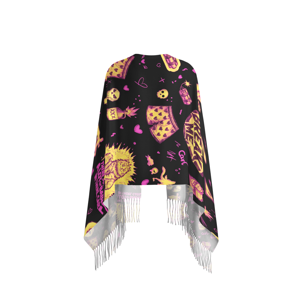 Carl's Night Chaos Geek Soft Fringed Scarf