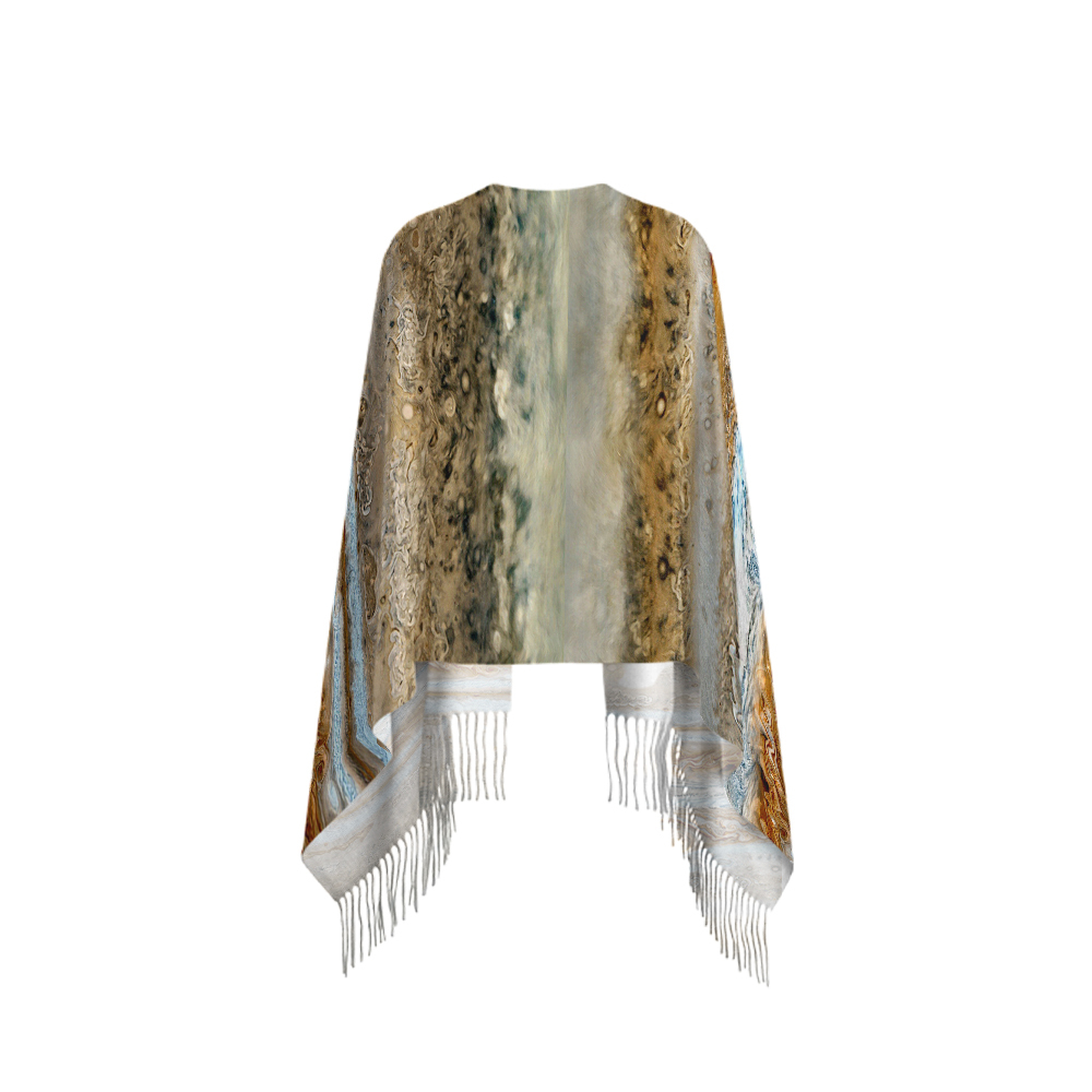 Jupiter Geek Soft Fringed Scarf