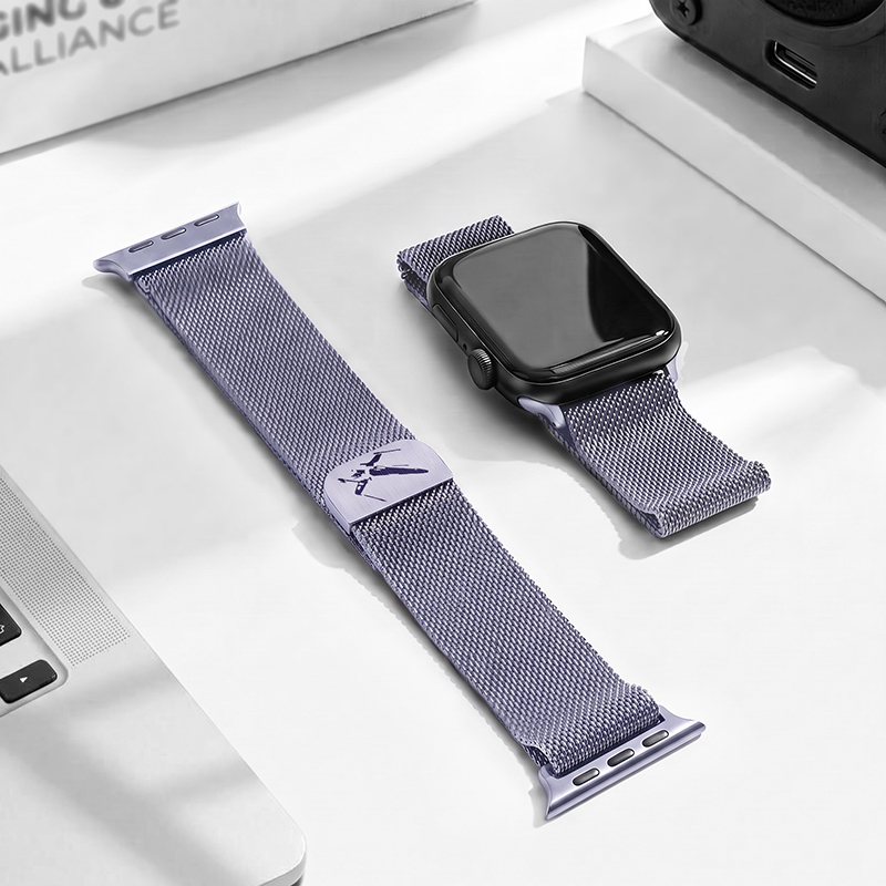 Retro Space Fight Shadow Spaceship Geek Milanese Loop Watchband
