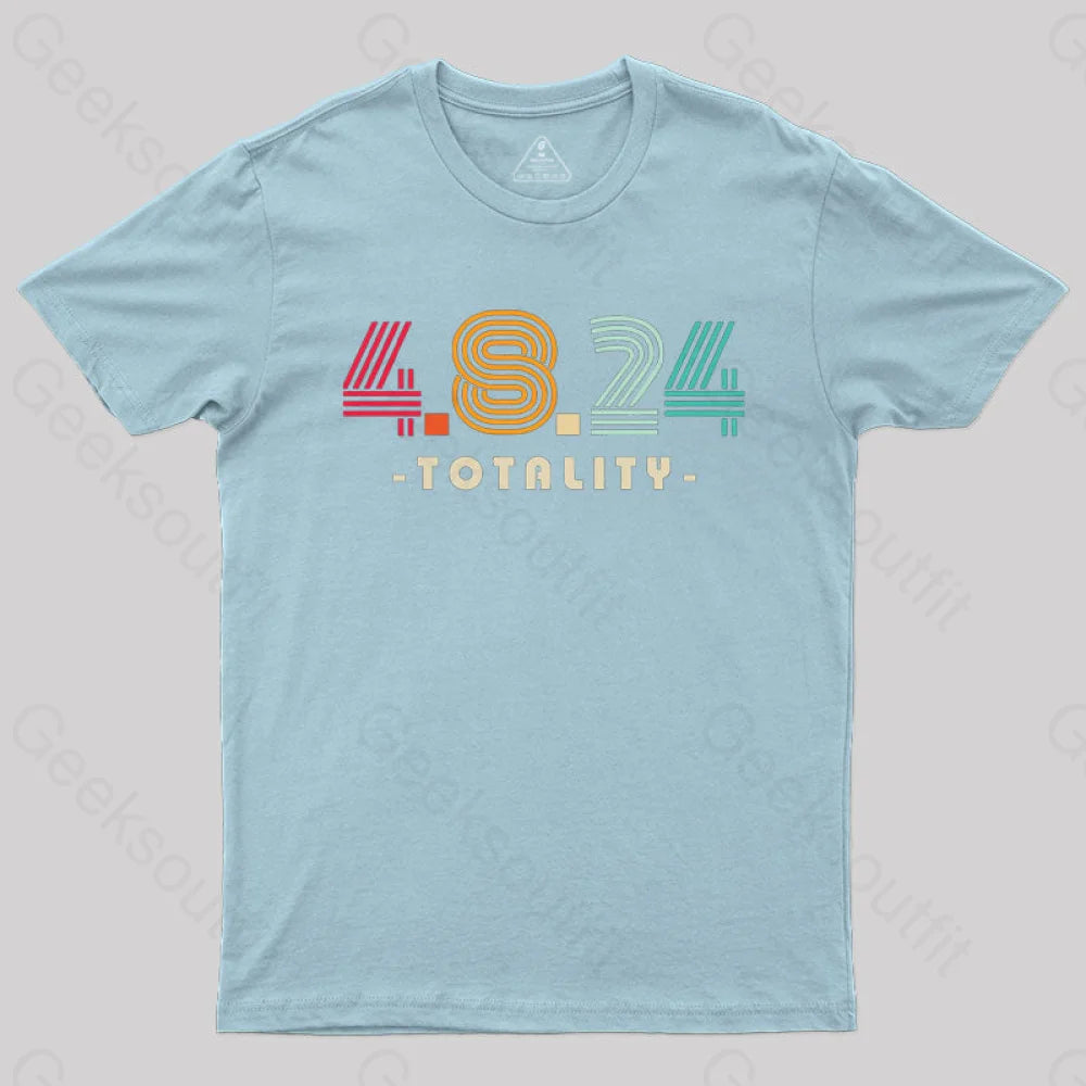 4.8.24 Totality Solar Eclipse Retro Vintage T-Shirt Light Blue / S