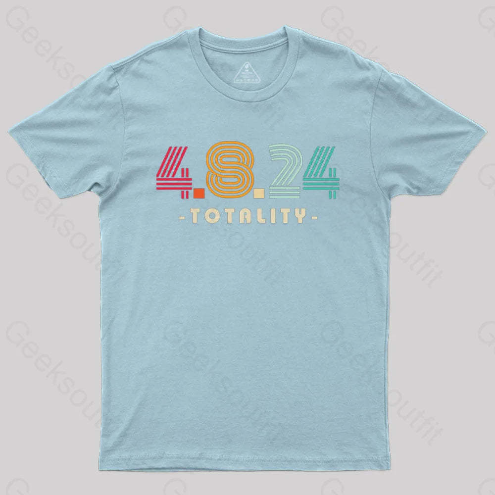 4.8.24 Totality Solar Eclipse Retro Vintage T-Shirt Light Blue / S