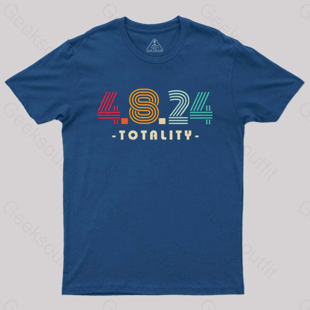 4.8.24 Totality Solar Eclipse Retro Vintage T-Shirt Navy / S