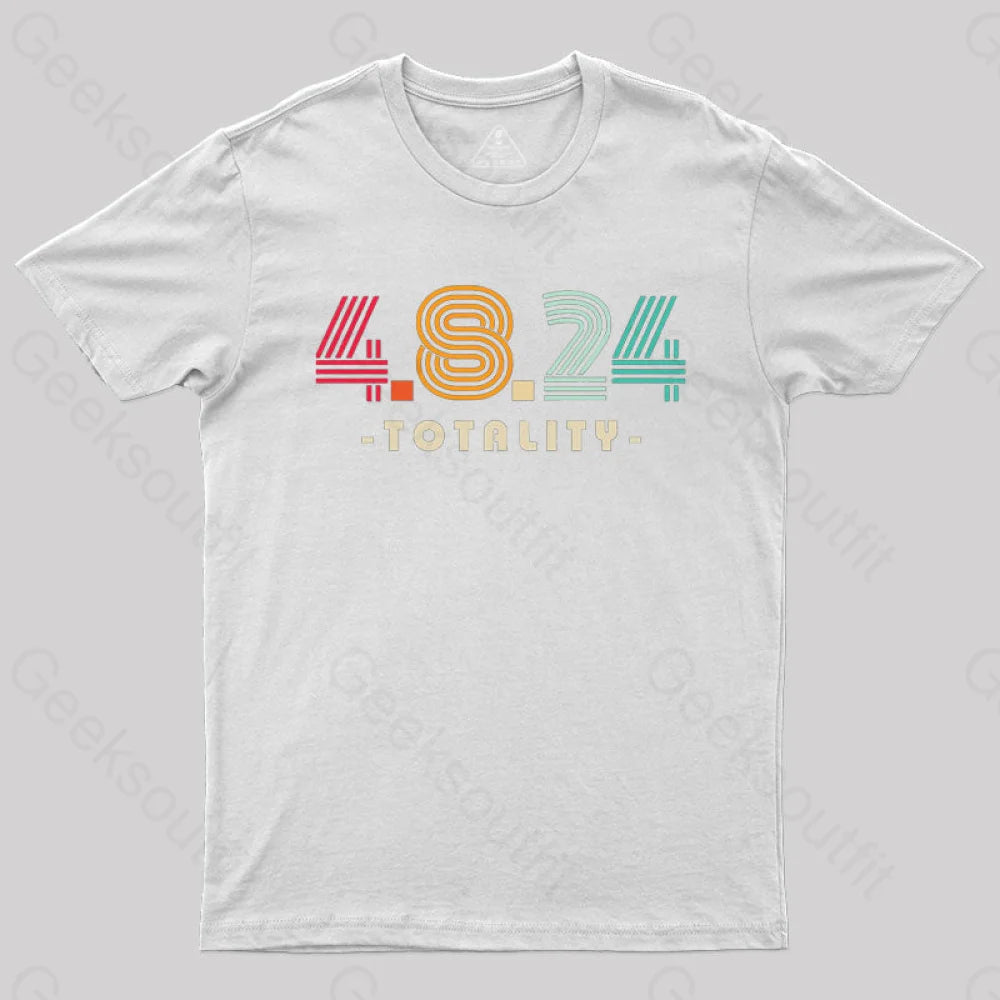 4.8.24 Totality Solar Eclipse Retro Vintage T-Shirt White / S