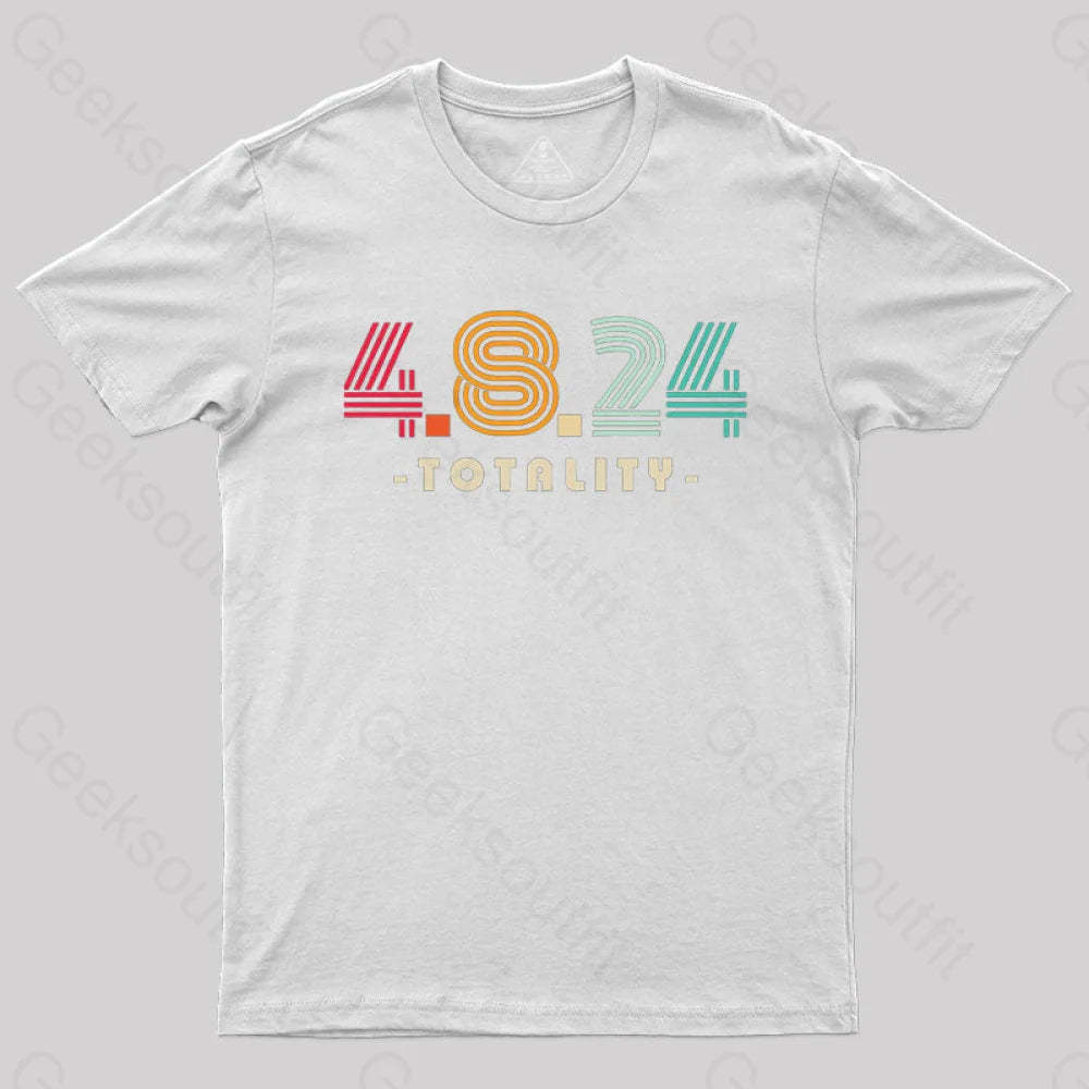 4.8.24 Totality Solar Eclipse Retro Vintage T-Shirt White / S