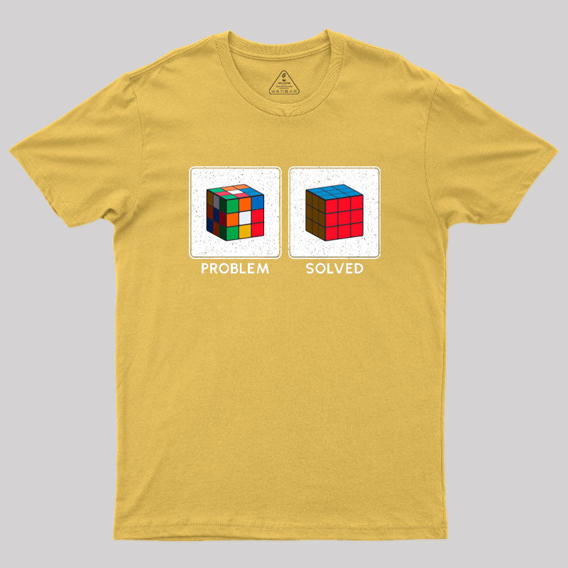 Vintage Colorful Cube Problem Solver T-Shirt