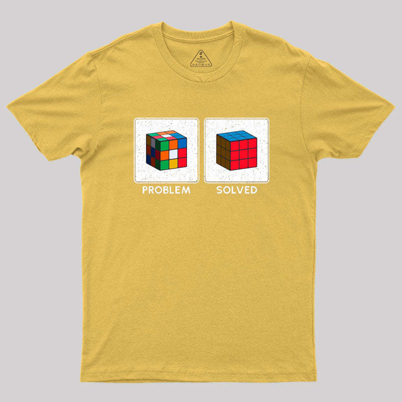 Vintage Colorful Cube Problem Solver T-Shirt