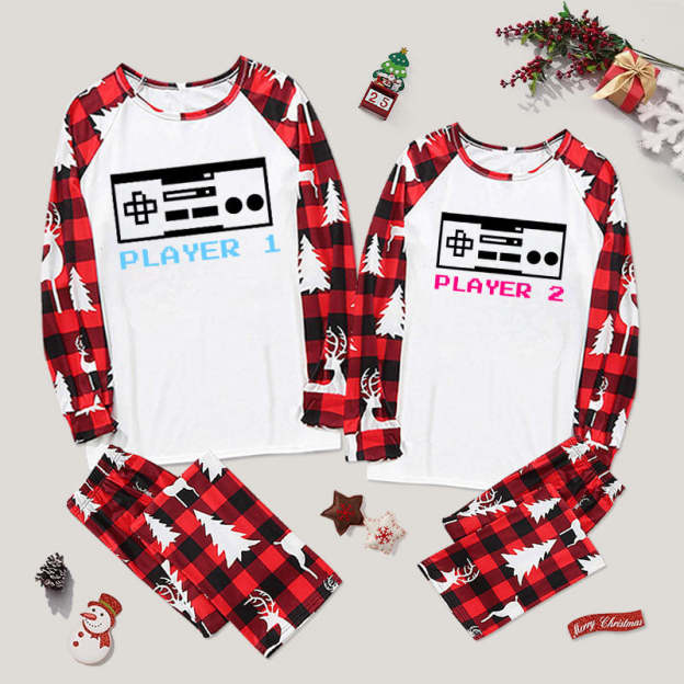 8BIT Gamer Couple Pajama Sets