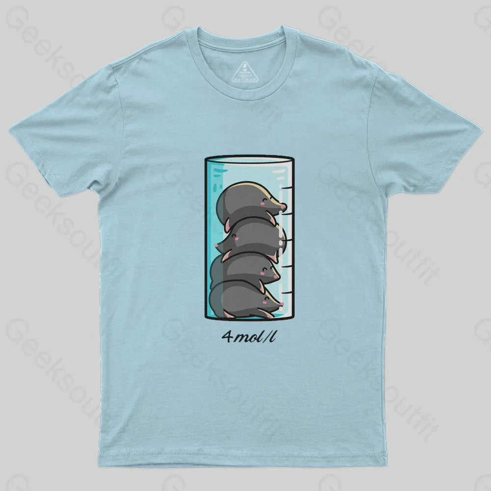 4 Moles Per Litre T-Shirt - Geeksoutfit