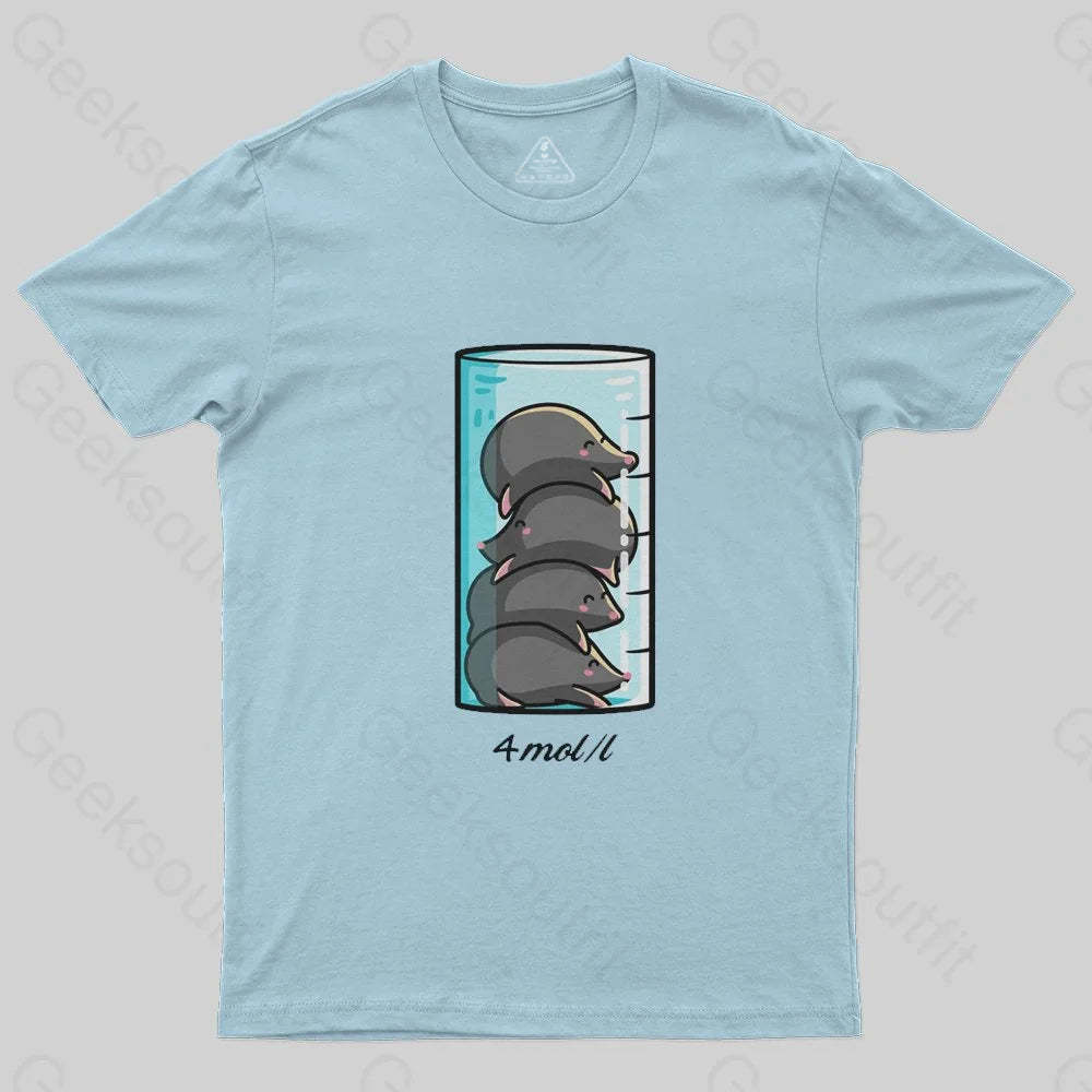 4 Moles Per Litre T-Shirt - Geeksoutfit