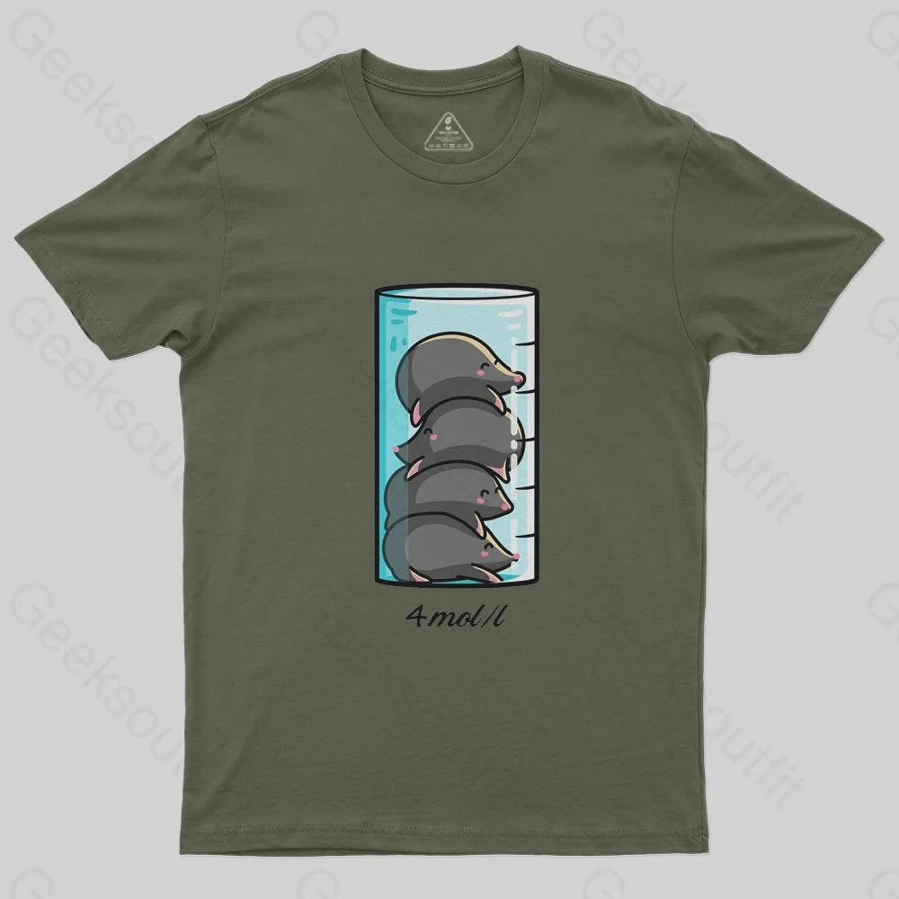 4 Moles Per Litre T-Shirt - Geeksoutfit