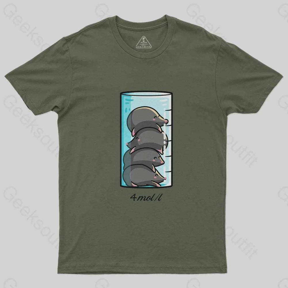 4 Moles Per Litre T-Shirt - Geeksoutfit