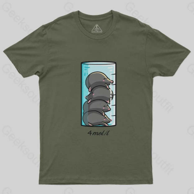 4 Moles Per Litre T-Shirt - Geeksoutfit