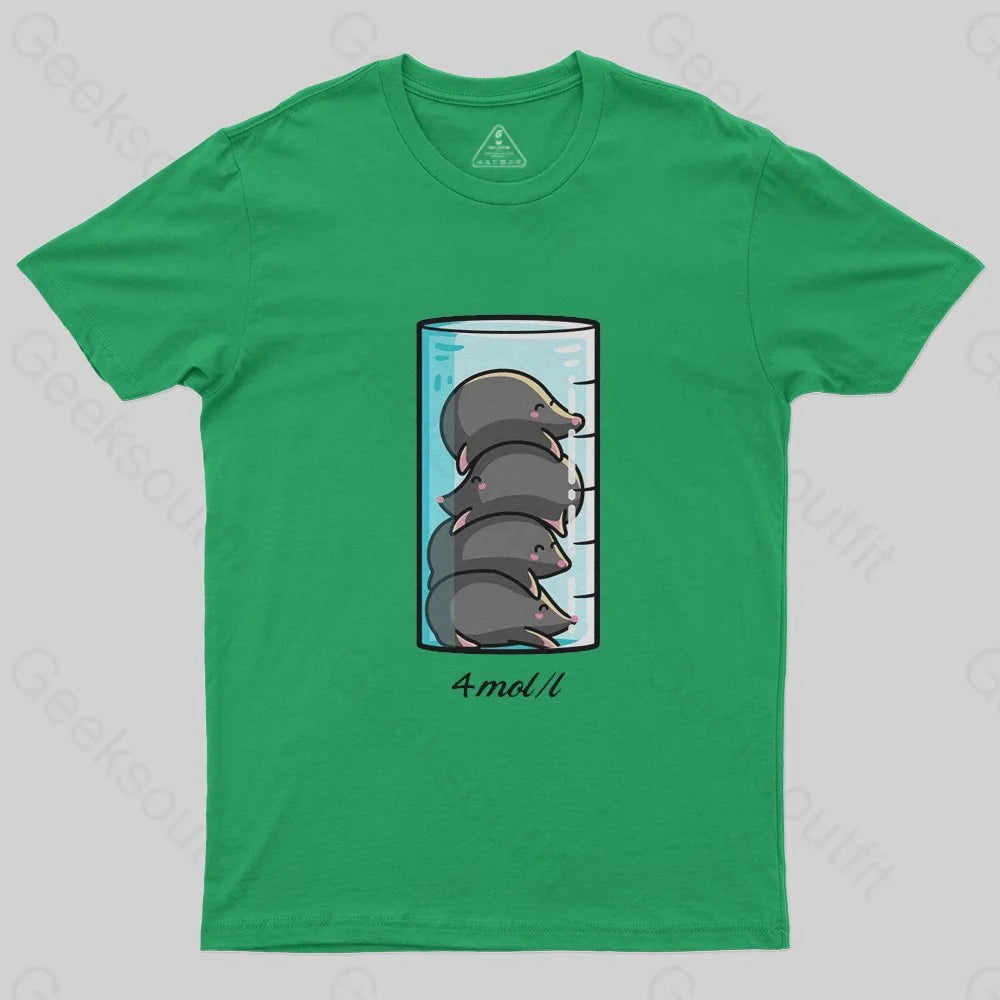 4 Moles Per Litre T-Shirt - Geeksoutfit