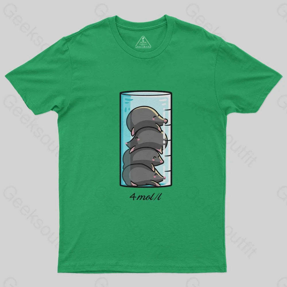 4 Moles Per Litre T-Shirt - Geeksoutfit