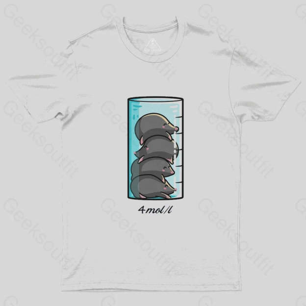 4 Moles Per Litre T-Shirt - Geeksoutfit
