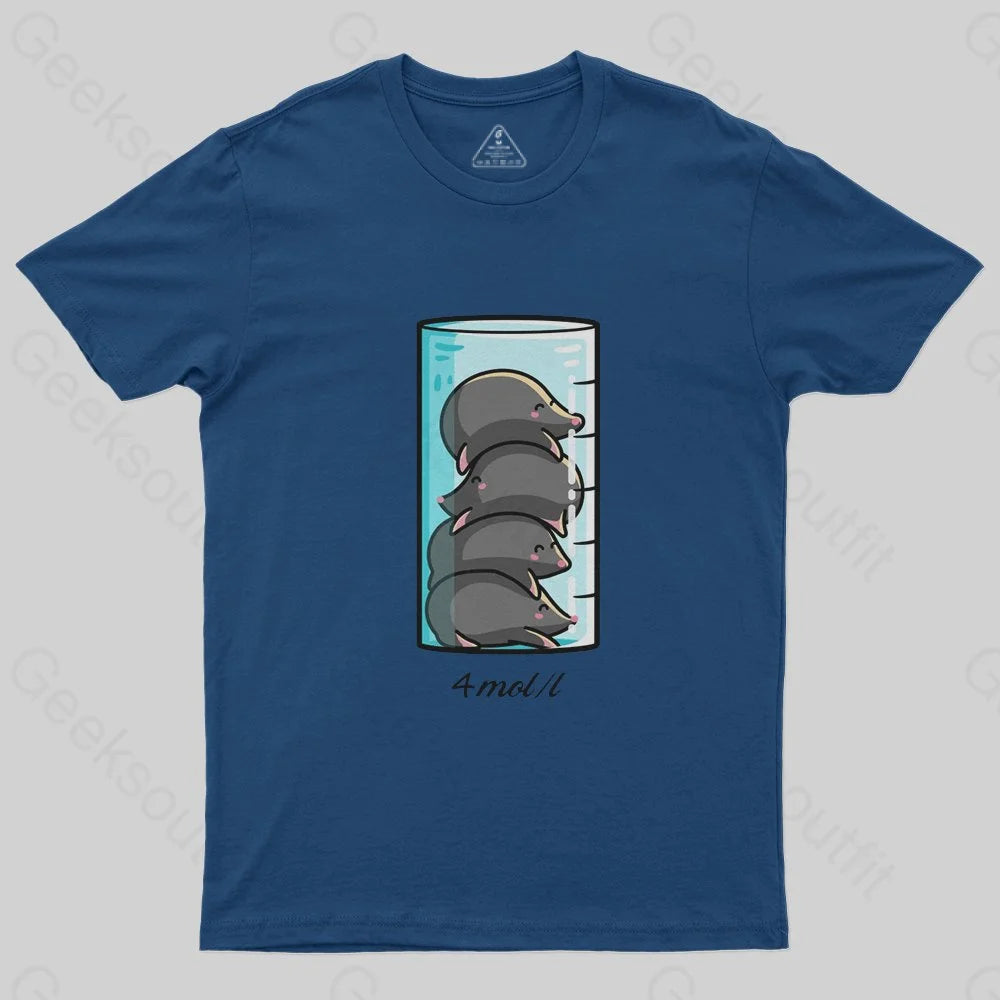 4 Moles Per Litre T-Shirt - Geeksoutfit