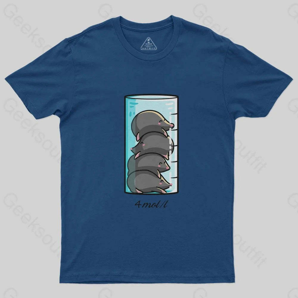 4 Moles Per Litre T-Shirt - Geeksoutfit