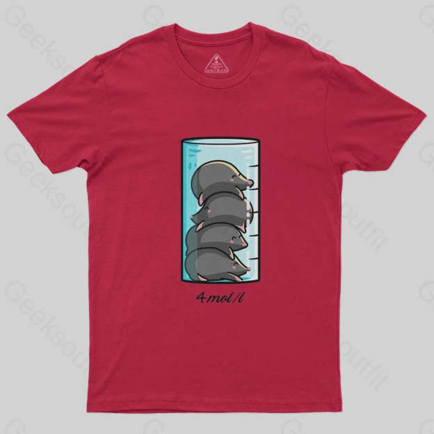 4 Moles Per Litre T-Shirt - Geeksoutfit