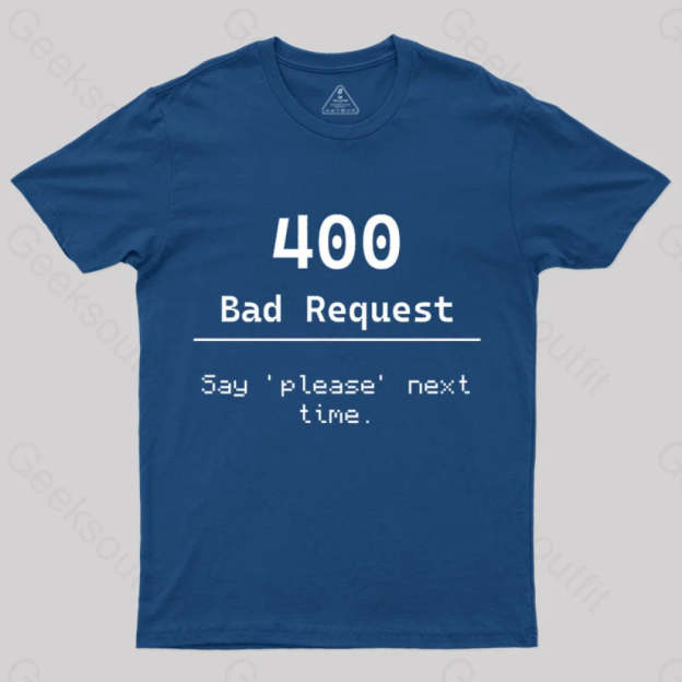 400 Bad Request Nerd T-Shirt Navy / S