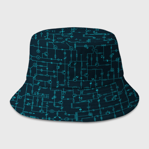 Electronic Components Arrow Dark Blue Geek Bucket Hat