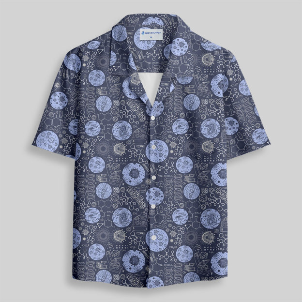 Microscopic Cosmos Button Up Pocket Shirt