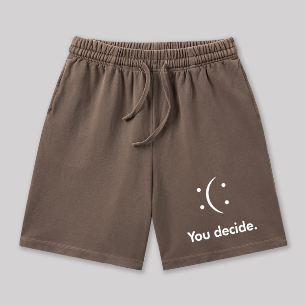 You Decide Geeky Washed Shorts
