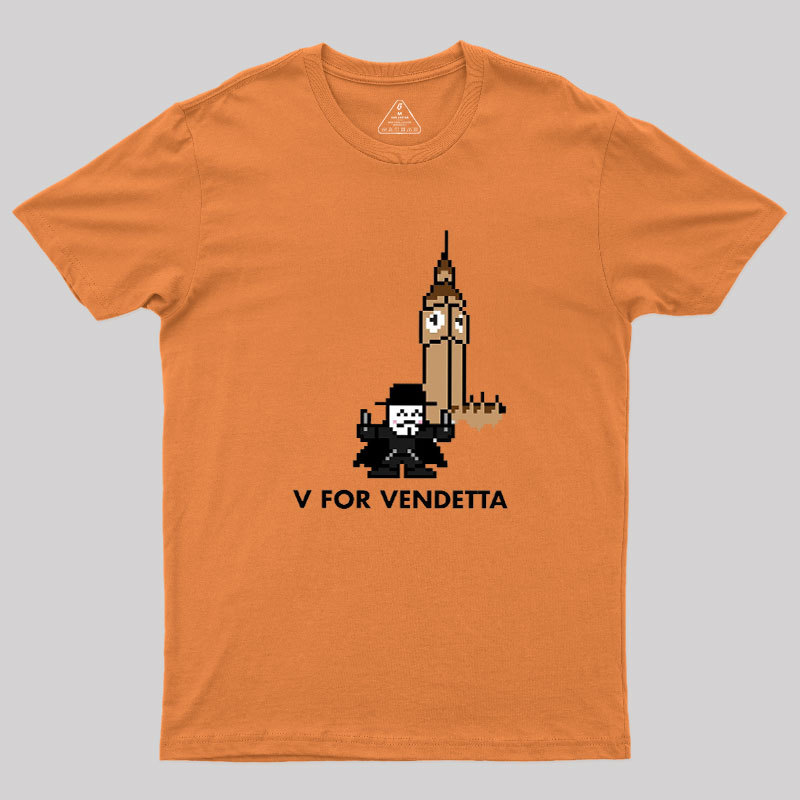 8-Bit V Geek T-Shirt