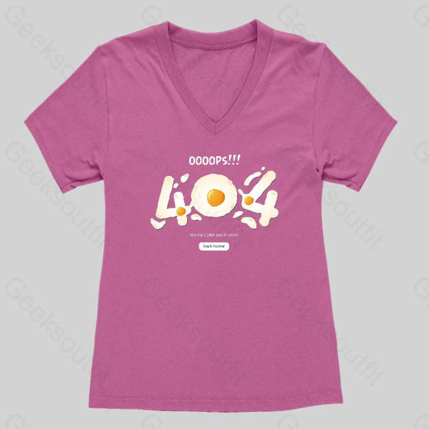 404 Error Eggs Women's V-Neck T-shirt
