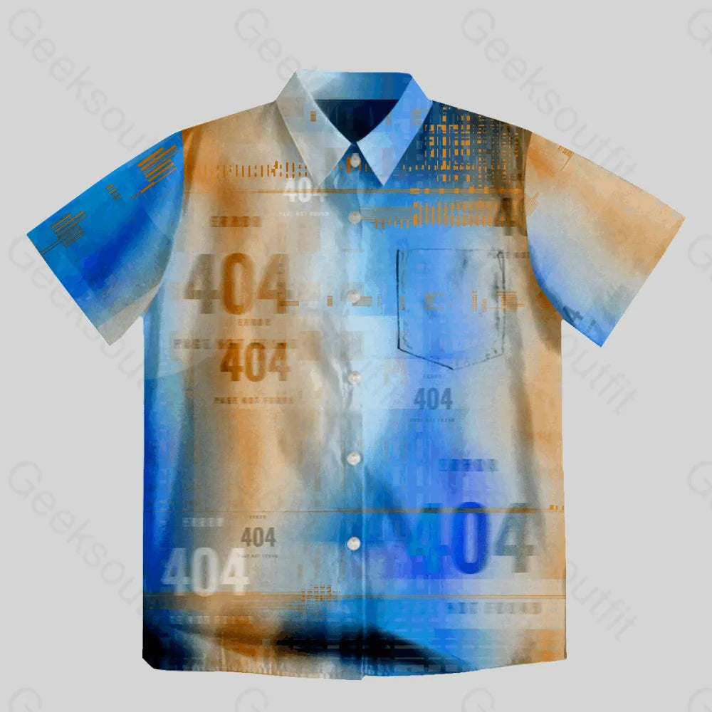 404 Error IT Button Up Pocket Shirt - Geeksoutfit