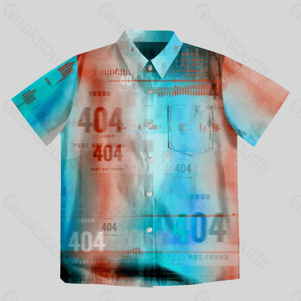404 Error IT Button Up Pocket Shirt - Geeksoutfit
