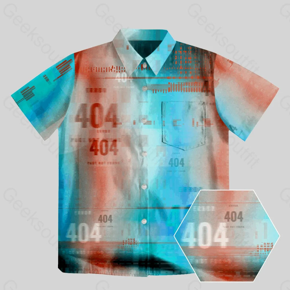 404 Error IT Button Up Pocket Shirt - Geeksoutfit