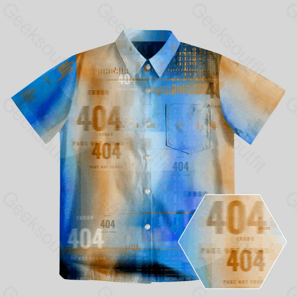 404 Error IT Button Up Pocket Shirt - Geeksoutfit