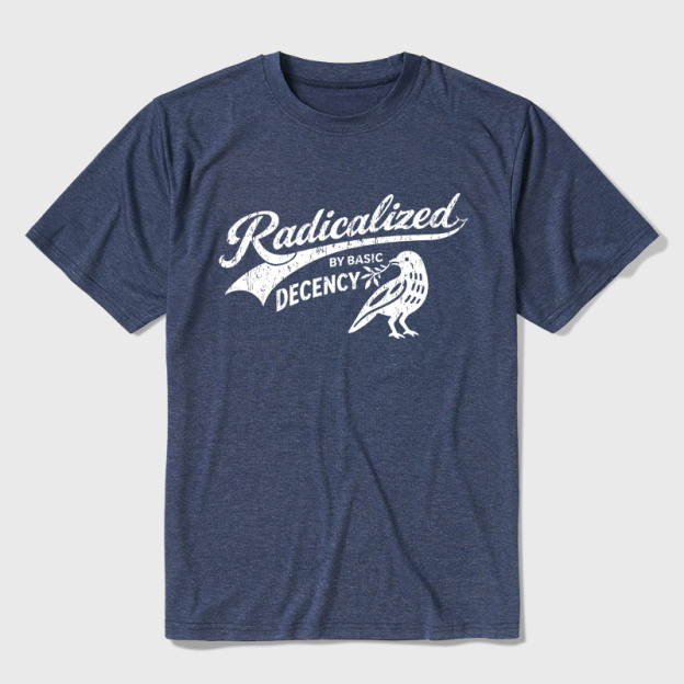 Radicalized By Basic Decency Ultra Soft Heather Tee