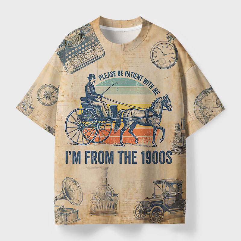 Im From The 1900s Geek All-Over Print T-Shirt