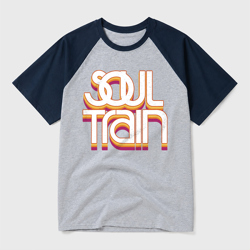 Vintage Soul Train Geek Retro Raglan T-Shirt