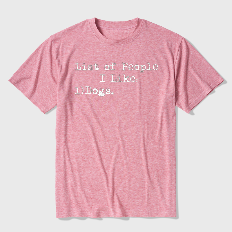 List Of People I Like Ultra Soft Heather Tee