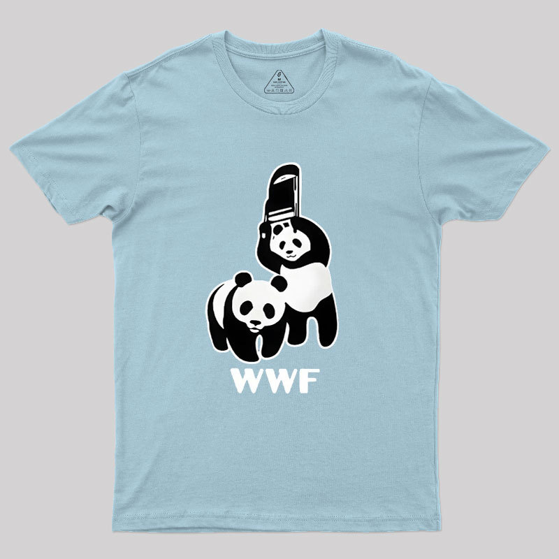 WWF Parody Pandas Geek T-Shirt